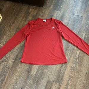 Gymshark Women’s Training Long Sleeve Top in Rosewood Red Size XL